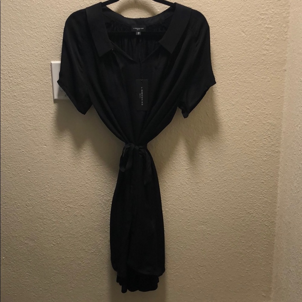 New Liebeskind, soft little black dress with slip.
